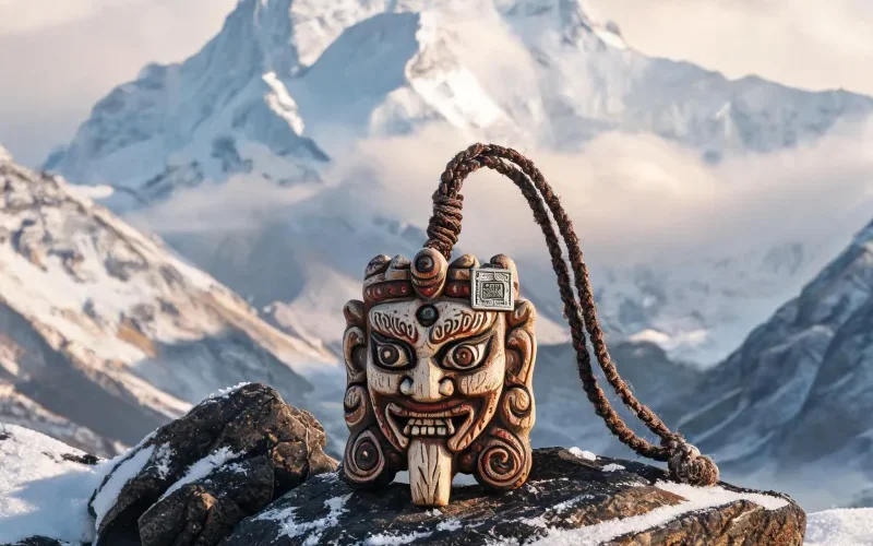Vintage Himalayan Artisan Craft Chomolungma Heritage Good Luck Totem Accessory